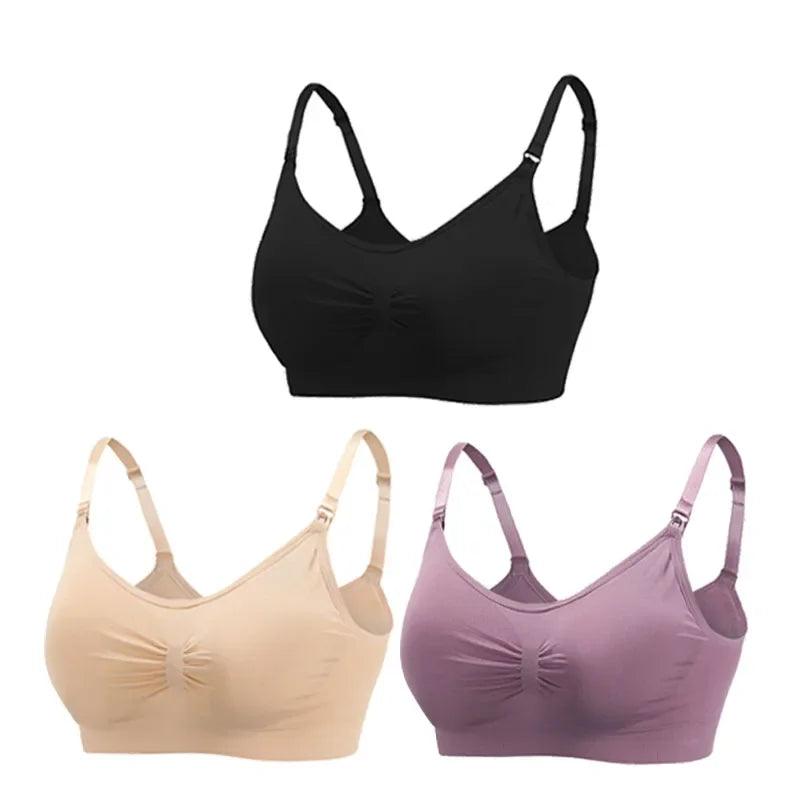 3pc Maternity Breastfeeding Bras - Kiddie Dreamer