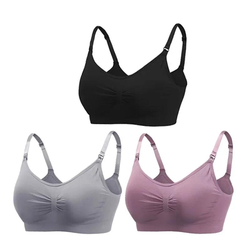 3pc Maternity Breastfeeding Bras - Kiddie Dreamer